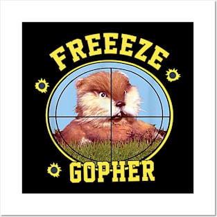 Caddyshack Freeze Gopher Funny Animal Posters and Art